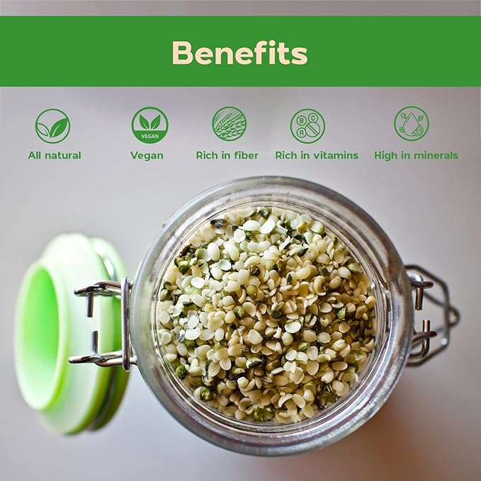 Sincerely Nuts Hulled Hemp Seeds – (2 lb bag) All Natural Super Food | Natures Complete Protein Contains All 9 Essential Amino Acids | Omega 3 Fat for the Heart | Non GMO, Kosher, Gluten Free, Raw