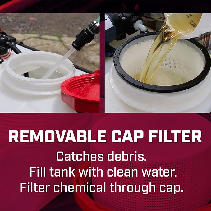 Chapin 97714: Made in The USA 25-Gallon Tow-Behind 2.5GPM/12V EZ Mount Deluxe Multi-Purpose ATV/UTV Tank Sprayer for Lawn & Garden, Farm & Acreage, Weed Control, w/ 2-Nozzle Spray Boom Attachment