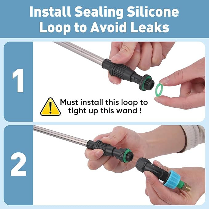 BlumWay Battery Powered Sprayer 2 Gallon,Powerful Electric Sprayer with 3 Mist Nozzles, Retractable Wand, Garden Water Spray with Adjustable Shoulder Strap for Lawn,Gardening