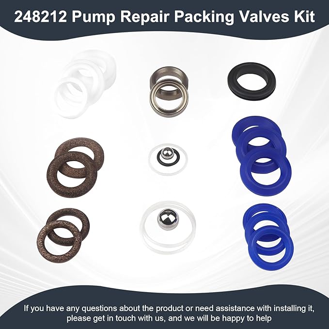 248212 Pump Repair Kit fit for Graco Ultra Max II 695 795 LineLazer 3900,GMax II 3900,Ultra Max 795 1095Airless Sprayer