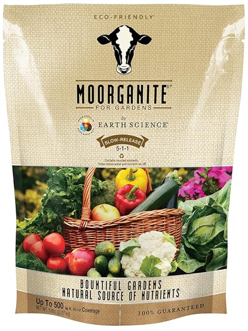 Earth Science Moorganite— 5 lb—All Purpose Lawn and Garden Care – Multi-Purpose, Slow Release Lawn Care– Amazon Exclusive Size