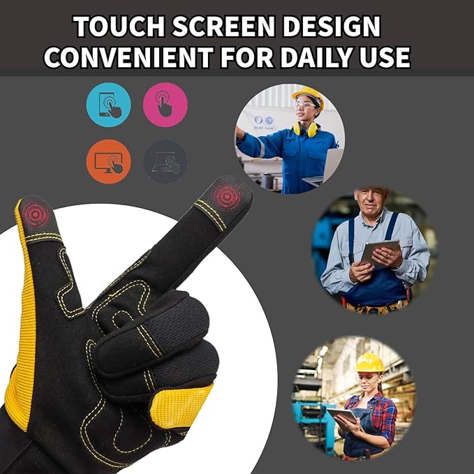 Thorn Proof&Puncture Resistant Gardening Gloves with Grip,Garden Glove for Women, Leather Yard Work Gifts