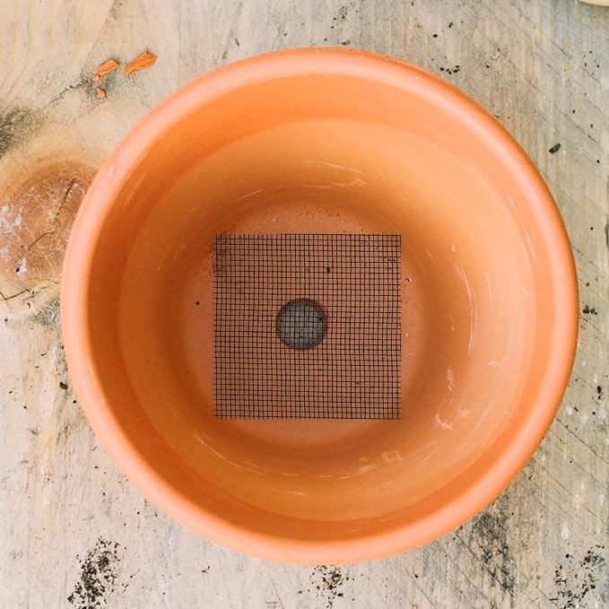 10pcs Plant Mesh,11.8x7.8 Inch Reusable Mesh for Plants,Terrarium Mesh for Drainage Soil Leakage Prevention, Indoor & Outdoor Potted Plants