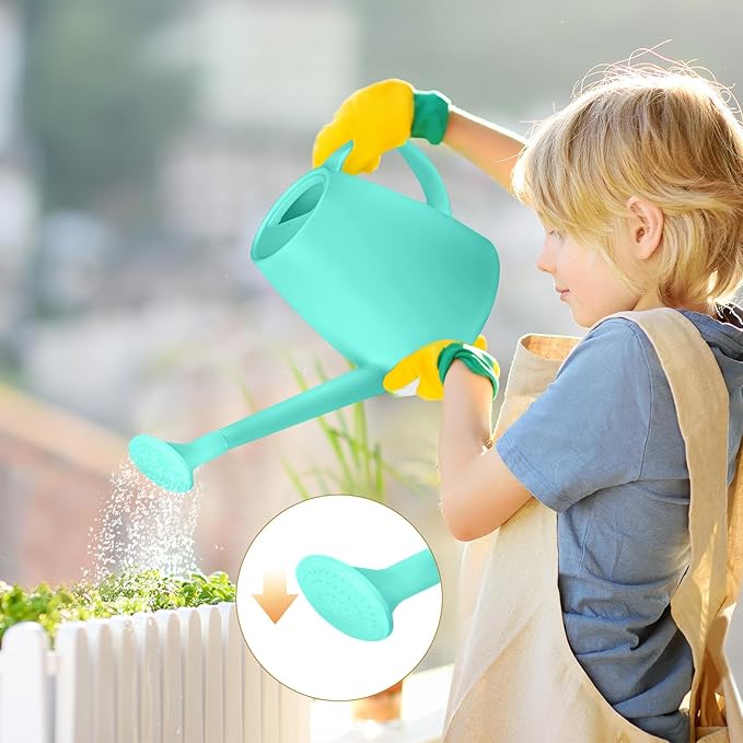 Plastic Watering Can - 1/2 Gallon - Turquoise