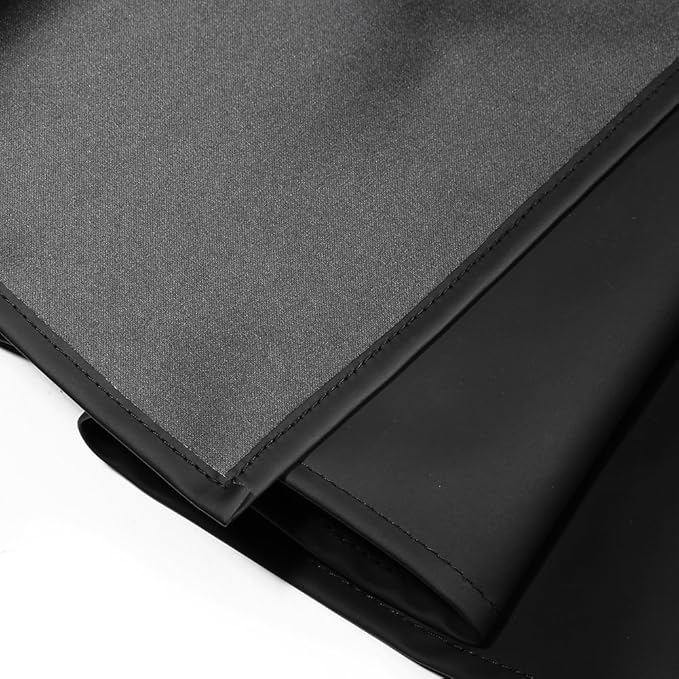 VWELL Rubber Vinyl 41.5'' Waterproof Apron for Men Women, Dishwashing, Chemical Lab Work Apron Butcher Apron PVC Grooming Apron