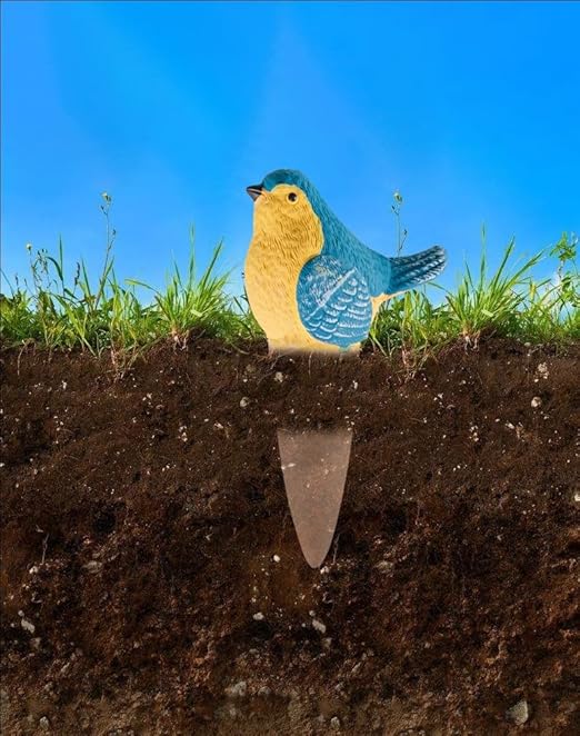 4 Pcs Bird Shape Plant Watering Globes, Terracotta Watering Spikes Suitable for Indoor and Outdoor, Vacation Self Watering Planter Insert (Bird)