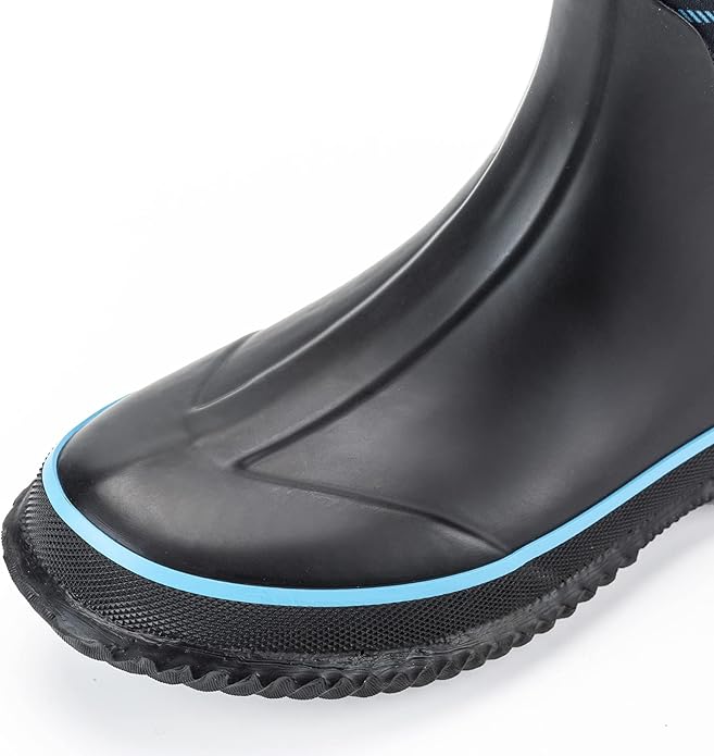 WTW Mid Calf Rain Boots for Women - Waterproof Insulated Neoprene Mud Boots Outdoor Hunting Garden Boots