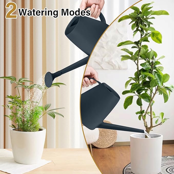 Plastic Watering Can - 1/2 Gallon - Black