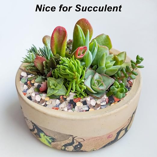 Vase Filler,Landscaping Pebbles, River Rocks Decorative Ornamental Pebbles, DIY Smoothed Rocks for Potted Plant Resin Art Vase Fillers Aquarium Gravel Rocks (Mixed Color, 5 Pounds)