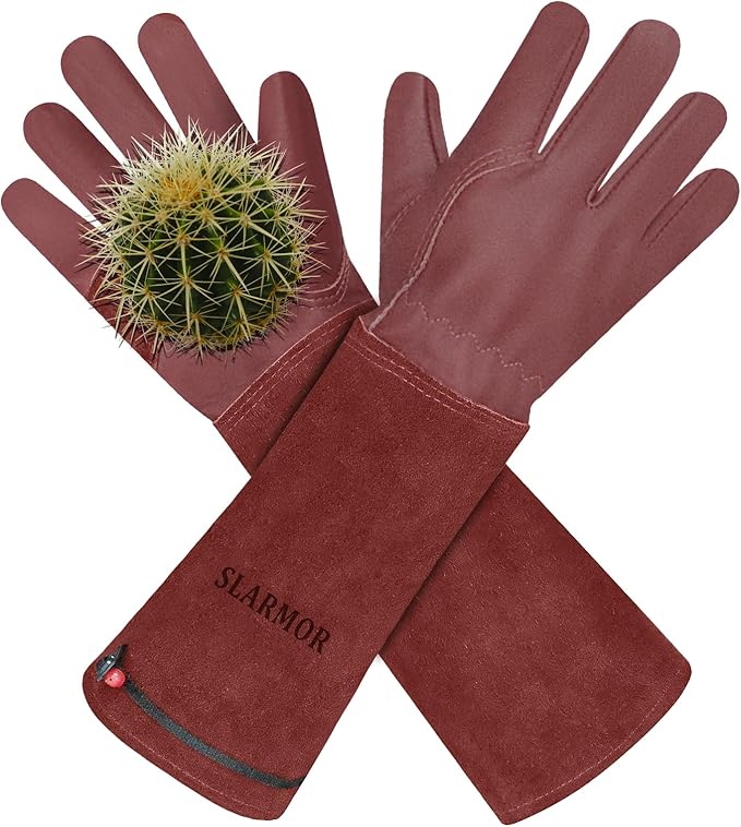Long Gardening-Gloves Women/Men-Thorn proof Rose Pruning Heavy Duty Gauntlet-XL