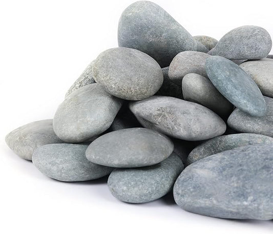 20LB Stones Pebbles River Rocks, 100% Natural Hand-Picked Premium Decorative Pebbles, Ideal for Garden Landscaping, Home Decor, Aquariums, Painting, Crafting and Gifts (Green, 20 Pounds)