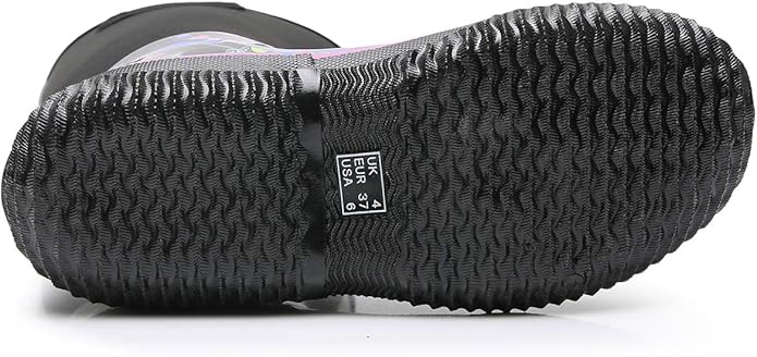 WTW Mid Calf Rain Boots for Women - Waterproof Insulated Neoprene Mud Boots Outdoor Hunting Garden Boots