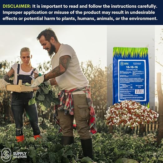 16-16-16 Complete Lawn & Garden All Purpose Granular Fertilizer - The Ultimate Plant Food for Lush Greenery & Vibrant Blooms - for All Plants, Vegetables, Fruits, and Berries - 5lbs