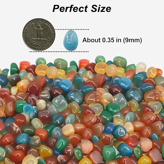 Vase Filler,Landscaping Pebbles, River Rocks Decorative Ornamental Pebbles, DIY Smoothed Rocks for Potted Plant Resin Art Vase Fillers Aquarium Gravel Rocks (Colorful, 10 Pounds)