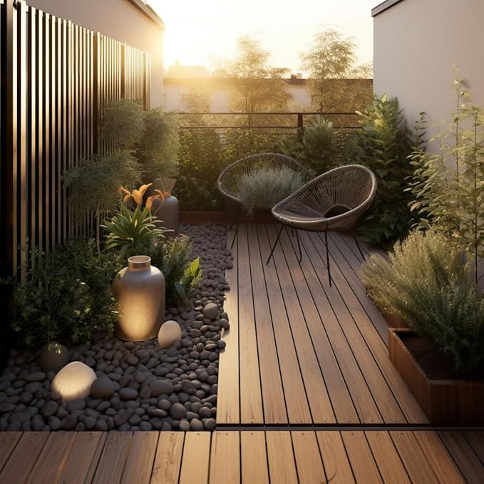 2 LBS River Rocks, StoneCreek, Decorative Garden Stones for Plant Landscaping, Polished Gravel Filler Pebbles for Home Decoration, Vases, Succulents, Flower Beds and Fish Tanks (Black, Medium)