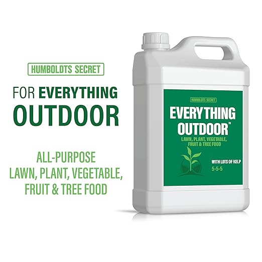 Humboldts Secret Everything Outdoor Plant Food - 5-5-5 Liquid Fertilizer with Kelp - All Purpose Plant, Vegetable, Fruit Tree and Lawn Fertilizer (1 Gallon Refill)