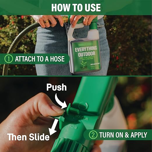 Humboldts Secret Everything Outdoor Plant Food - 5-5-5 Liquid Fertilizer with Kelp - All Purpose Plant, Vegetable, Fruit Tree and Lawn Fertilizer (32 Ounce)