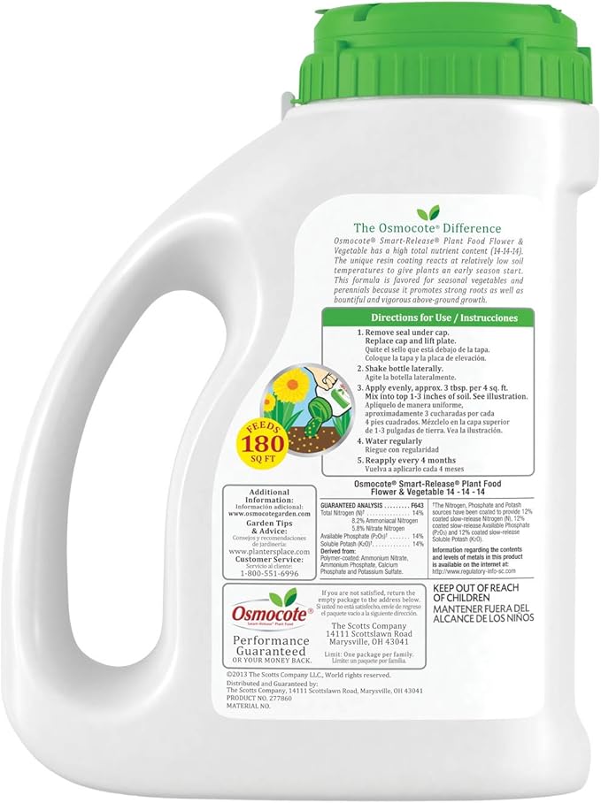 Osmocote Smart-Release Plant Food Flower & Vegetable, 4.5 lb.