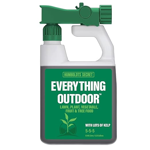 Humboldts Secret Everything Outdoor Plant Food - 5-5-5 Liquid Fertilizer with Kelp - All Purpose Plant, Vegetable, Fruit Tree and Lawn Fertilizer (32 Ounce)