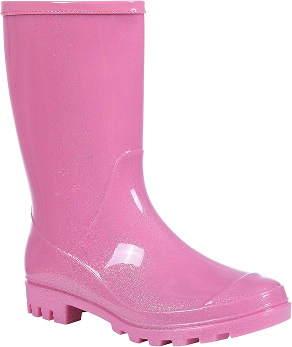 Evshine Women's Mid Calf Rain Boots Waterproof Garden Shoes