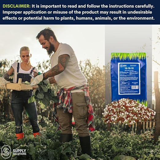 16-16-16 Complete Lawn & Garden All Purpose Granular Fertilizer - The Ultimate Plant Food for Lush Greenery & Vibrant Blooms - for All Plants, Vegetables, Fruits, and Berries - 10lbs