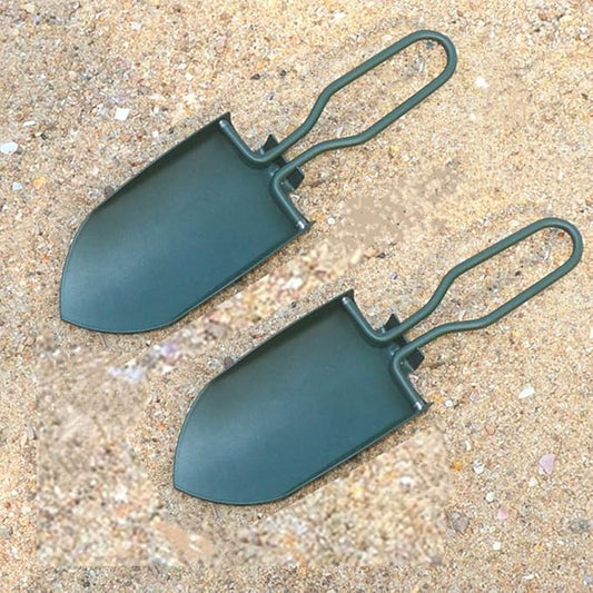 Toasis Garden Trowel Mini Outdoor Foldable Hand Shovel (Olive-2pcs)