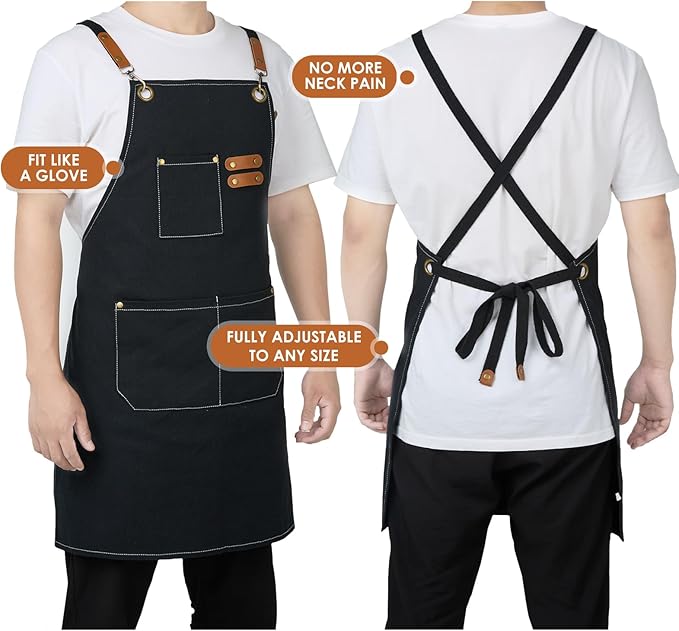 Woodworking Apron Heavy Wax Canvas Work Apron