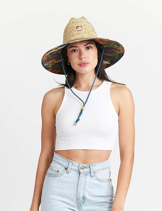 Straw Visor for Women | Packable Beach Visor & Sun Visor | Sun Protection | One Size | Hemlock