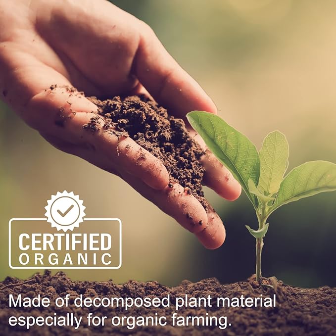 Organic Compost - Plant Based Potting Soil - Home, Garden Fertilizer - Complete Food - Boosts Plant Growth - Use for Indoor and Outdoor Farming ~25 lbs (24 Quarts)