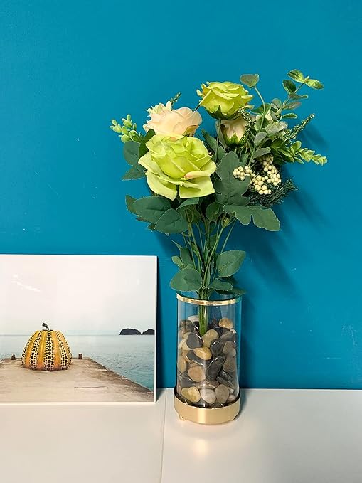 10 lbs Natural Pebbles for Plants, Small Polished Mixed Color River Rocks for Planters, Terrarium, Garden, Vase Fillers,Fish Tank and Outdoor Landscaping Rocks