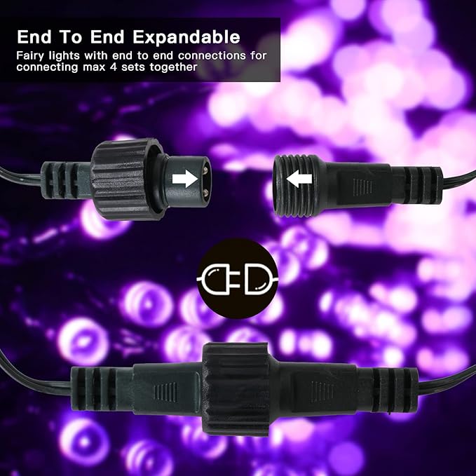 300 LED Christmas String Lights, 108FT - UL Certified Outdoor & Indoor Fairy Lights for Tree, Patio, Garden, Party, Wedding, Halloween, Holiday Decor