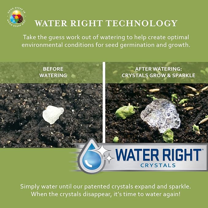 Earth Science Wildflower Pollinator Mix— 6 lb—3-in-1 Mix with Premium Wildflower Seed, Plant Food and Soil Conditioners, Non-GMO, for Bees, Hummingbirds, Butterflies, Pollinators