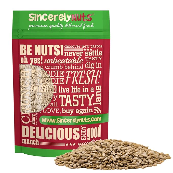 Sincerely Nuts Sunflower Seed Kernels Raw (No Shell) (1lb bag) | Delicious Antioxidant Rich Snack | Source of Protein, Fiber, Essential Vitamins & Minerals | Vegan and Gluten Free