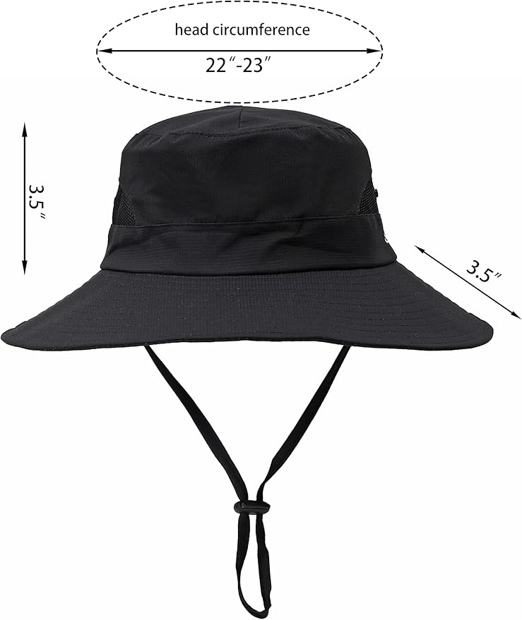 Womens Summer Sun Hat Beach Hat Wide Brim Outdoor UV Protection Hat Foldable Cool Mesh Ponytail Bucket Hat