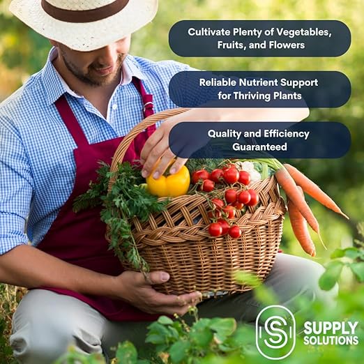 10-10-10 Complete Lawn & Garden Granular Fertilizer with Micronutrients – Balanced NPK Plant Food for Soil Health, Blooms & Roots – Safe for Vegetables, Fruits, Lawns (50 Pounds)