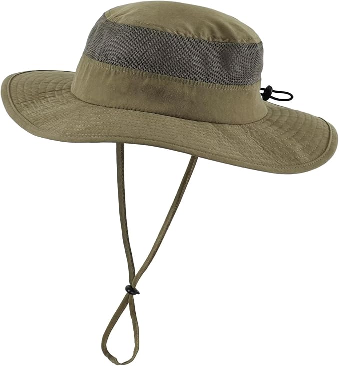 Connectyle Kids Wide Brim Sun Hat for Toddler Boys Girls Breathable Bucket Hat for Fishing Hiking UPF 50+ Protection Sun Hat