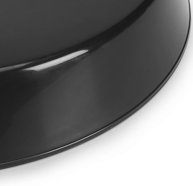 4 Inch (3 Inch Base) Case of 5 Plant Saucer - Black Polypropylene,Heavy Duty Indoor/Outdoor Tray and Drip Pan,Collects Flower Pot Excess Water Made in USA