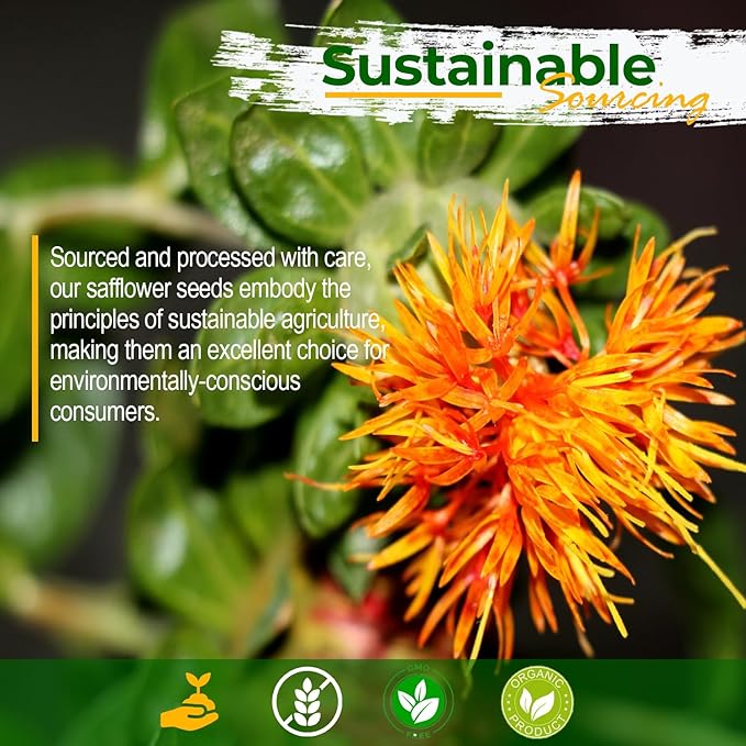 Old Potters Wildlife Safflower Seed for Wildlife Bird Feeding, Non-GMO and USA Small Farm Grown, 12 lbs