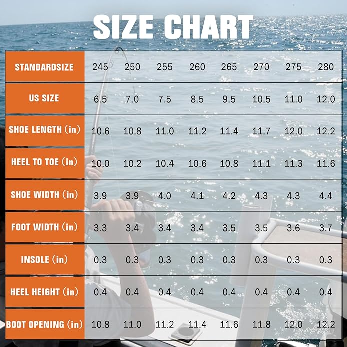 Mens Deck Boots, Saltwater Fishing Booties Rubber Waterproof Ankle Rain Boots, High-performance Footwear Chelsea Boots for Gardening Fishing Boating Camping Sailing