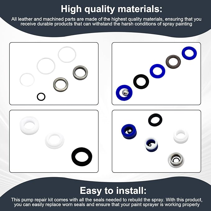 248212 Pump Repair Kit fit for Graco Ultra Max II 695 795 LineLazer 3900,GMax II 3900,Ultra Max 795 1095Airless Sprayer