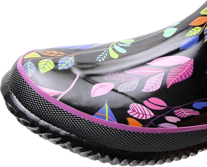 WTW Mid Calf Rain Boots for Women - Waterproof Insulated Neoprene Mud Boots Outdoor Hunting Garden Boots