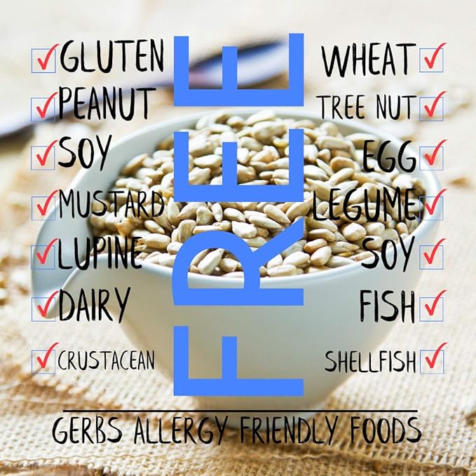 Lightly Sea Salted Sunflower Seed Kernels by Gerbs - 2 LBS - Top 11 Food Allergen Free & Non GMO - Premium Dry Roasted Seeds – COG USA