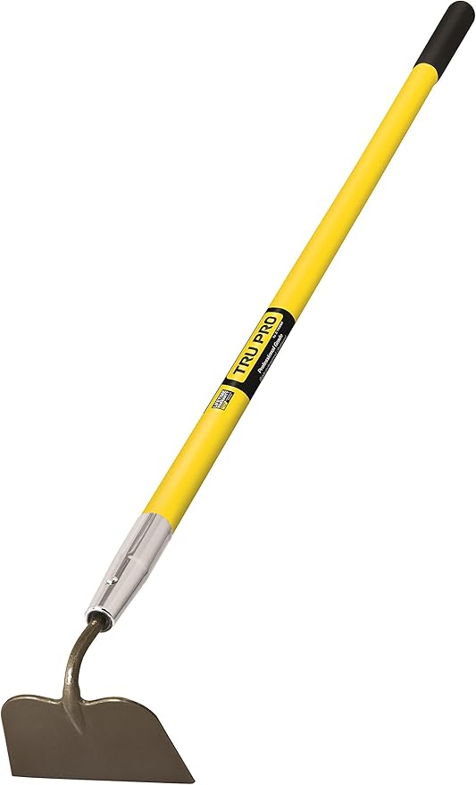 Truper 30012 Tru Pro 60-Inch Forged Garden Hoe with Fiberglass Handle, 6-Inch Head, 10-Inch Grip