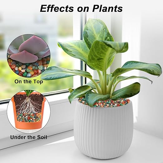 Vase Filler,Landscaping Pebbles, River Rocks Decorative Ornamental Pebbles, DIY Smoothed Rocks for Potted Plant Resin Art Vase Fillers Aquarium Gravel Rocks (Colorful, 5 Pounds)