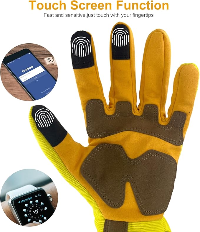 ZLUXURQ Gardening Gloves for Women and Men, Work Gloves for Yard Work