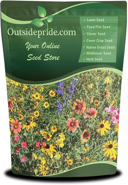 Outsidepride Mountain Wild Flower Seed Mix - 1/4 lb Premium Blend of Annual & Perennial Wildflower Seeds for High-Elevation, USDA Zones 3-8, Ideal for Mountain Gardens, Low-Maintenance & Easy to Grow