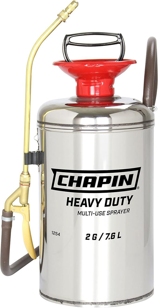 Chapin 1254 2-Gallon Heavy-Duty Stainless Steel Tank Multi-Use Sprayer for Lawn, Home & Garden