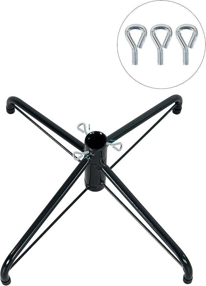 Naomi Home Lujan 7.5ft Prelit Aritificial Christmas Tree with 1266 Branch Tips, 700 Warm Lights and Metal Stand, 55" Wide Realistic Nordic Christmas Tree with Lights