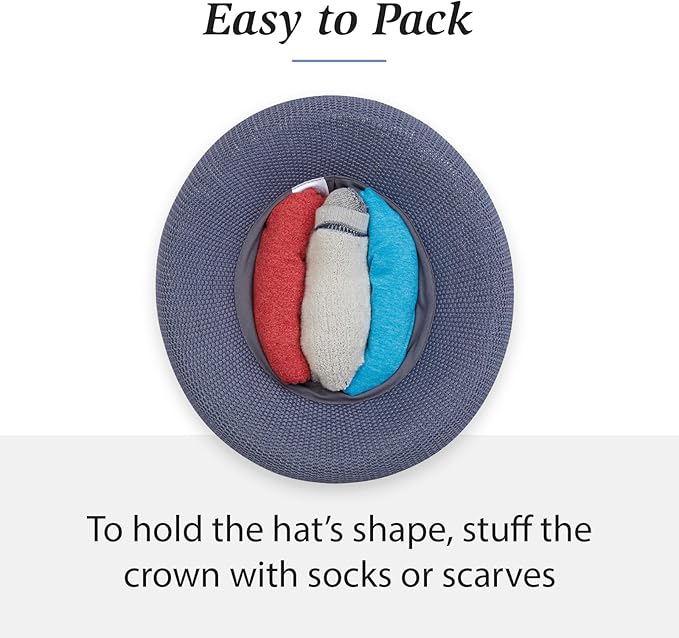 Wallaroo Women’s Victoria Sun Hat – Packable Design | Petite or Medium | Parties, Beach and Outdoor Events