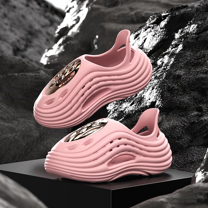 Unisex Breathable Wave Clogs - Lightweight Garden Shoes with Ventilation Holes, Non-Slip Indoor Outdoor Clogs for Men and Women